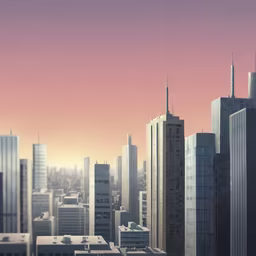 Cityscape at Sunset Cityscape at Sunset