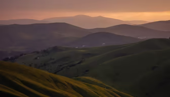 Rolling Hills at Dusk