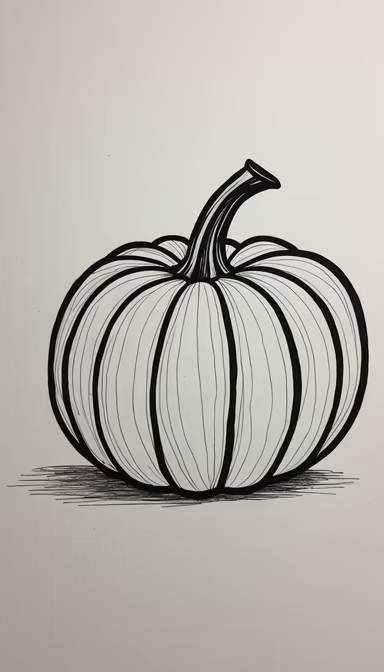 Pumpkin Outline Pumpkin Outline