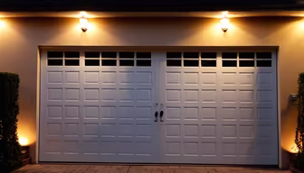 Garage Door at Night Garage Door at Night