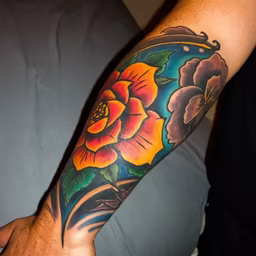 Floral Sleeve Tattoo Floral Sleeve Tattoo