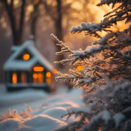 Winter Cabin Glow Winter Cabin Glow