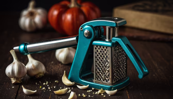 Garlic Press Still Life