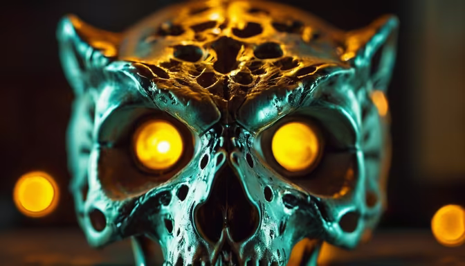 Glowing Skull
