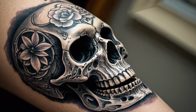 Floral Skull