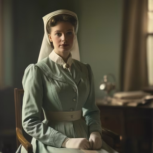 Vintage Nurse Portrait