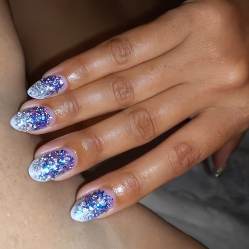Glitter Galaxy Nails