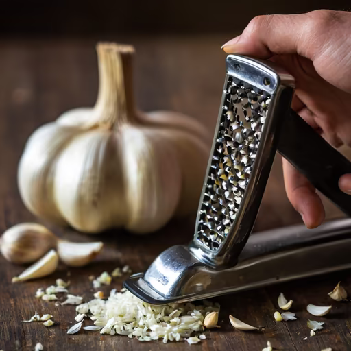 Garlic Press in Action