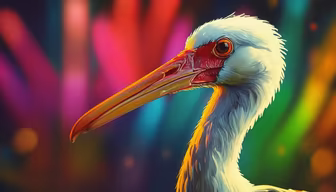 Stork in Colors Stork in Colors