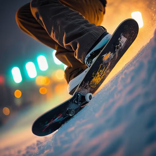 Winter Skateboarding