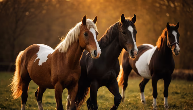 Golden Hour Horses
