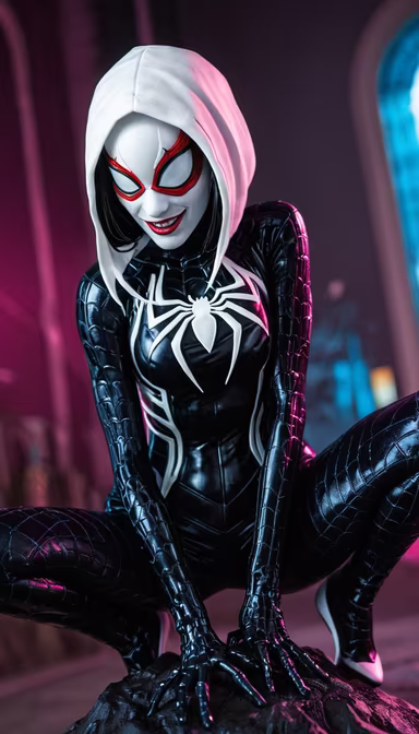 Spider-Gwen Venomized Spider-Gwen Venomized