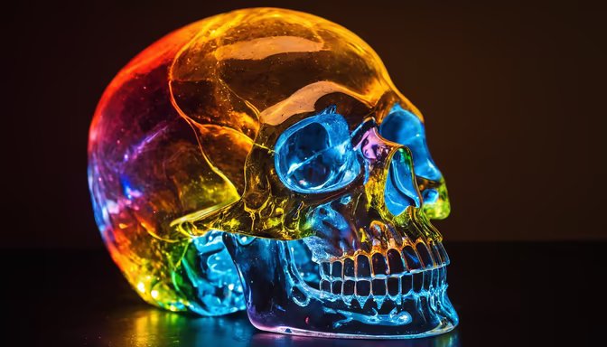 Rainbow Skull