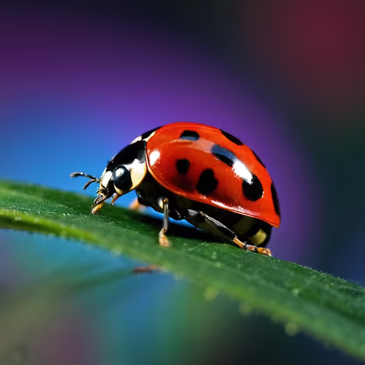 Ladybug on a Leaf