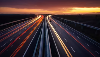 Highway at Dusk Highway at Dusk