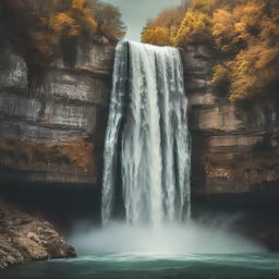 Autumn's Cascade