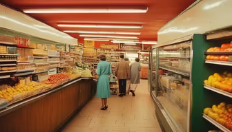Vintage Grocery Shopping