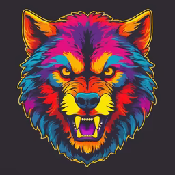Colorful Wolf Colorful Wolf