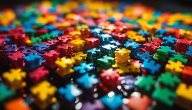 Colorful Puzzle Pieces