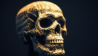 Pixelated Skull Pixelated Skull