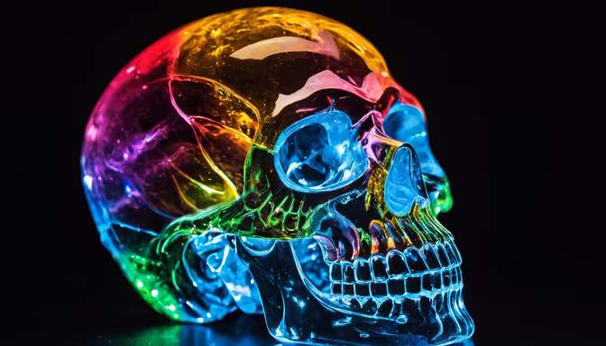 Rainbow Skull