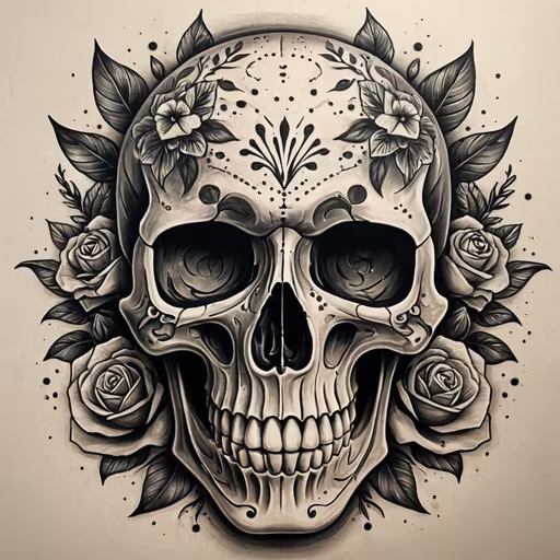 Floral Skull