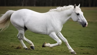 White Horse Galloping