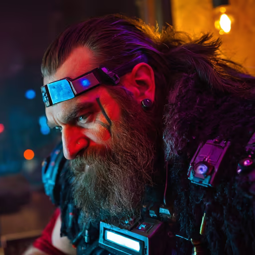 Cyberpunk Viking