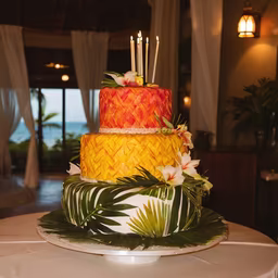 Tropical Wedding Cake Tropical Wedding Cake