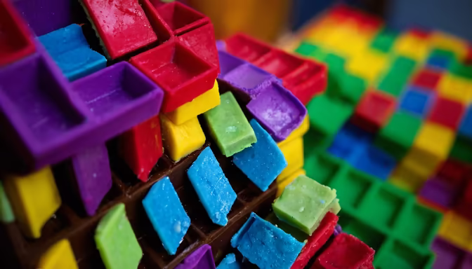 Colorful Ice Cubes