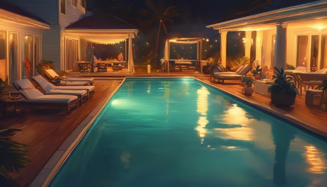 Nighttime Oasis