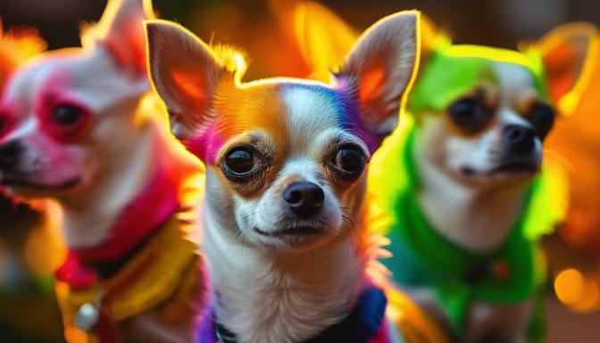 Rainbow Chihuahuas
