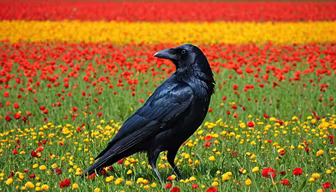 Raven in Bloom