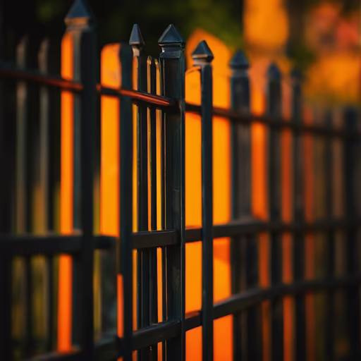 Sunset Through the Fence
