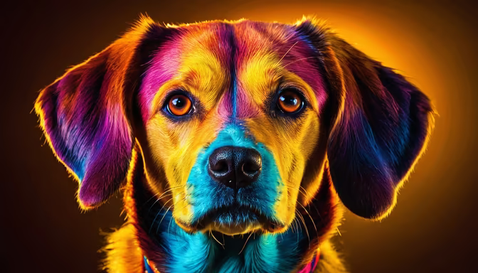 Rainbow Dog
