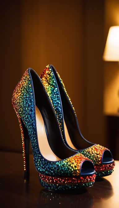 Rainbow Heels