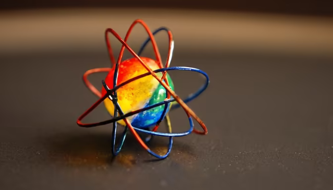 Colorful Atom
