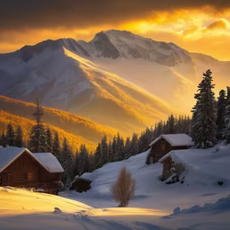 Winter Cabin Retreat Winter Cabin Retreat