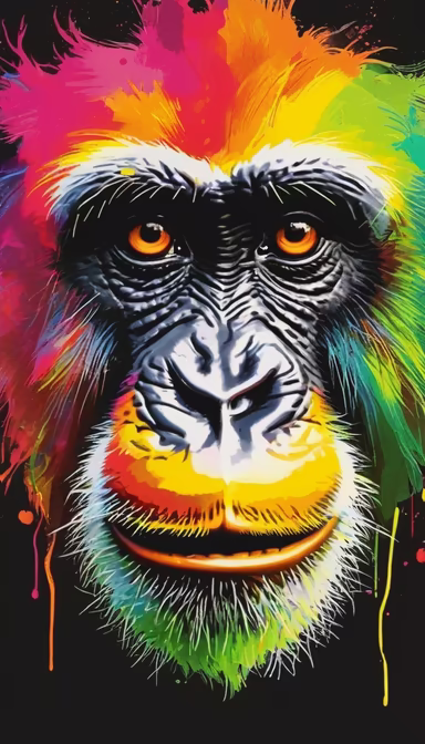 Colorful Gorilla Colorful Gorilla