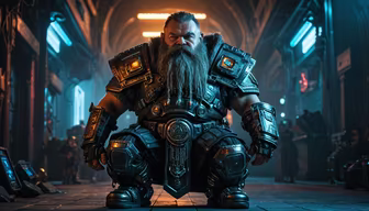 Cyberpunk Dwarf Cyberpunk Dwarf