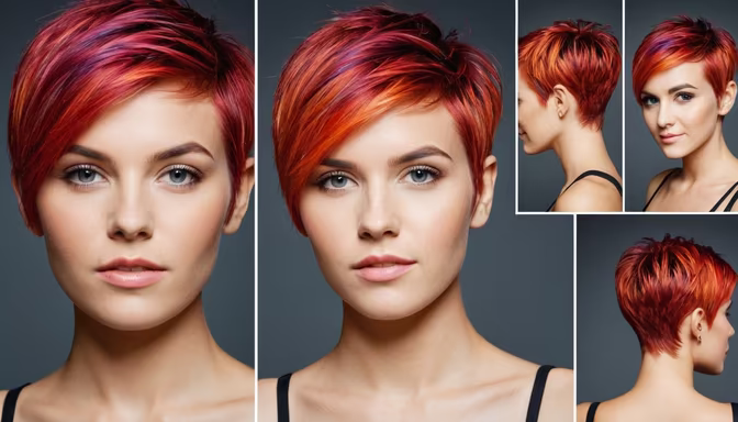 Fiery Pixie Cut