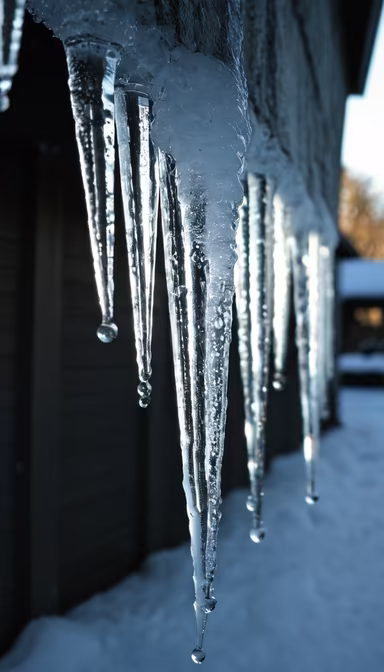 Winter's icy grip