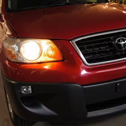 Front View of a Toyota Front View of a Toyota