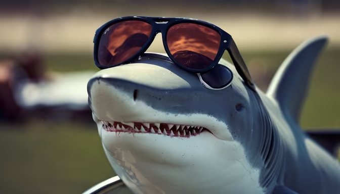 Shark with Sunglasses