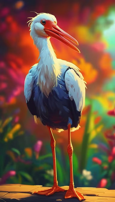 Stork in Bloom Stork in Bloom