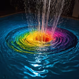 Rainbow Water Feature Rainbow Water Feature