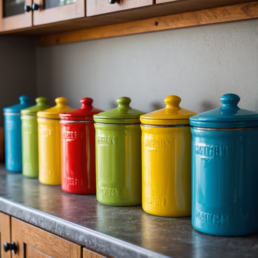 Colorful Kitchen Jars