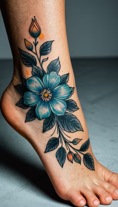 Floral Foot Art Floral Foot Art