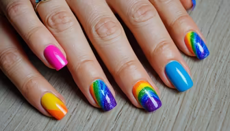 Rainbow Manicure Rainbow Manicure