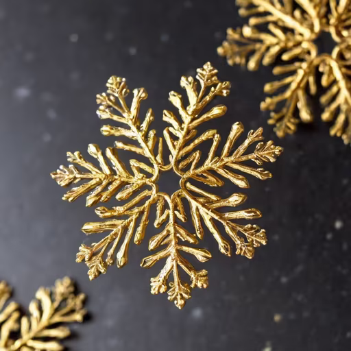 Golden Snowflakes